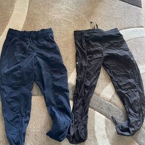- Lululemon pants 2 pair navy and black size 8